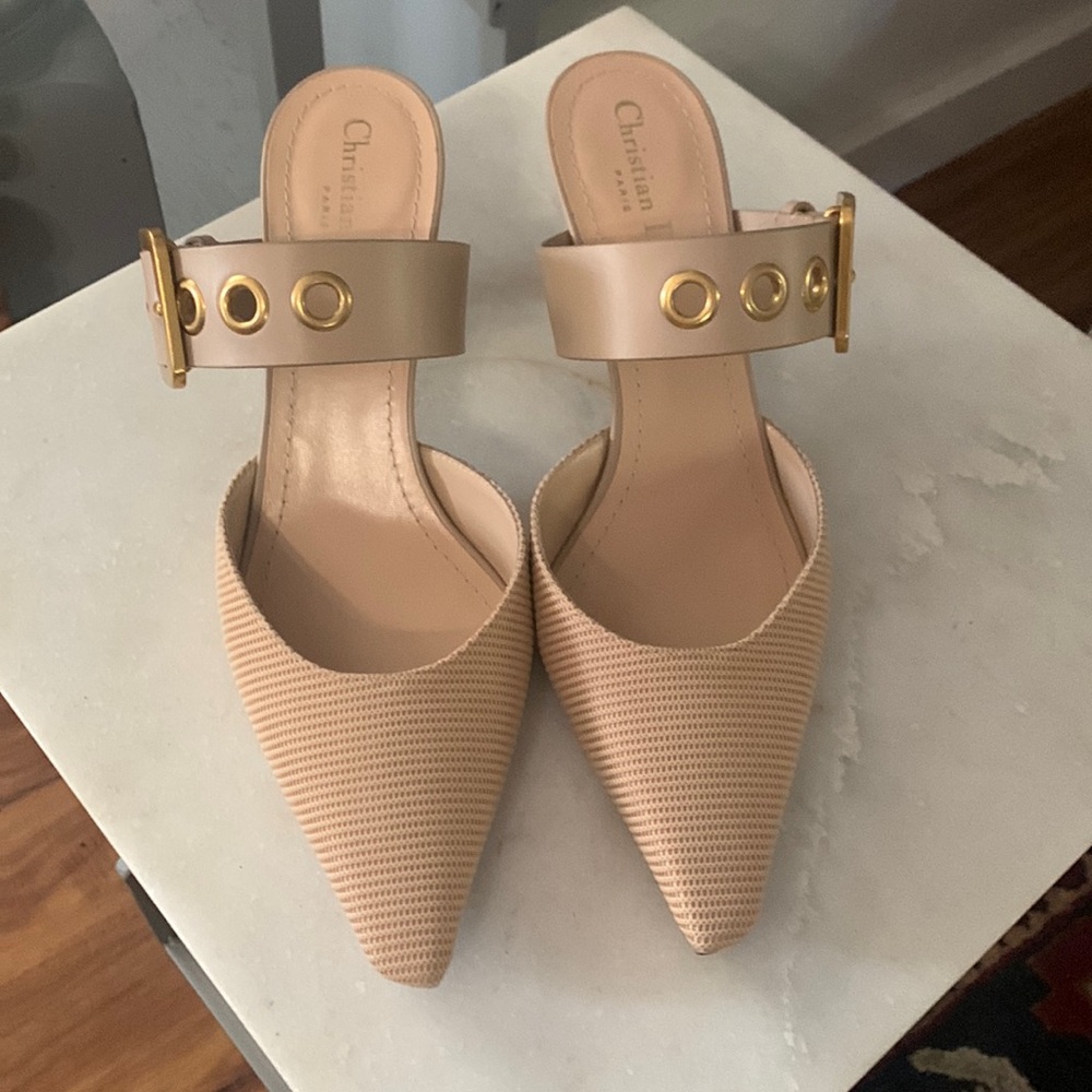 Gorgeous blush colored Christian Dior shoes in a size 9